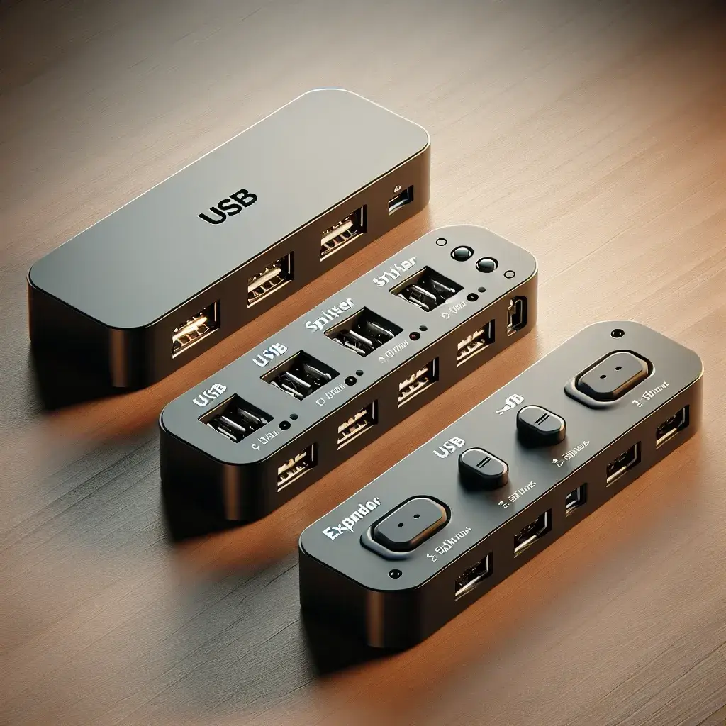 What is the difference between a USB hub, splitter, and expander?